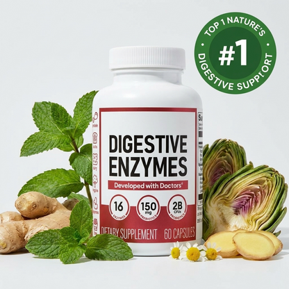 GlowGreen Digestive Enzymes - #1 Nature's Digestive Support